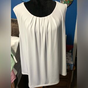 Calvin Klein Sleeveless White Blouse 3X